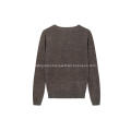 Men's Knitted Ramie/Cotton V-Neck Pullover